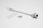 Aledus DA-2-S-DL-W Соединитель нить-дюралайт, белый, 2Pin