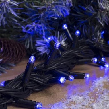 Фотография товара 'Aledus S-BP-10M-B/F Гирлянда (Нить) 10 м, черный провод, ПВХ'