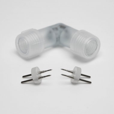 Фотография товара 'Aledus D-2W-L L-образный соединитель для 2-х проводного дюралайта'