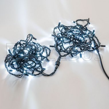 Фотография товара 'Aledus S-BP-10M-W Гирлянда (Нить) 10 м, черный провод, ПВХ'