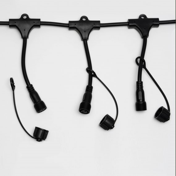 Фотография товара 'Aledus MC-2.3M-20-B Шина 2.3 м, 20 Т-коннекторов, черный провод, 2Pin'