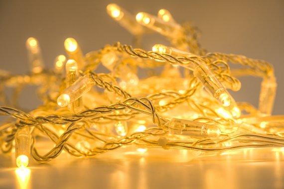 Фотография товара 'Aledus S-TP-10M-WW Гирлянда (Нить) 10 м, прозрачный провод, ПВХ'