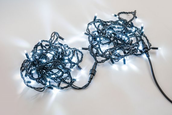 Фотография товара 'Aledus S-BR-10M-W/F Гирлянда (Нить) 10 м, черный провод'