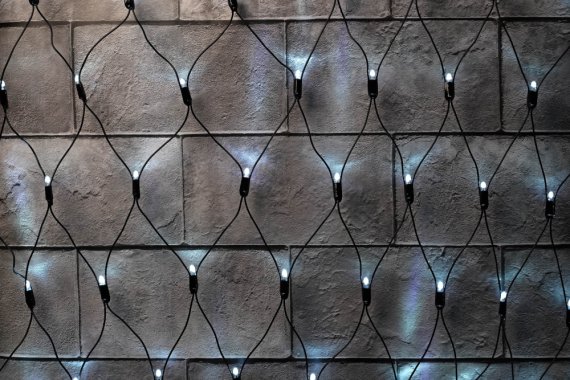 Фотография товара 'Aledus N-BP-2x2M-W Светодиодная сеть 2х2 м, черный провод'