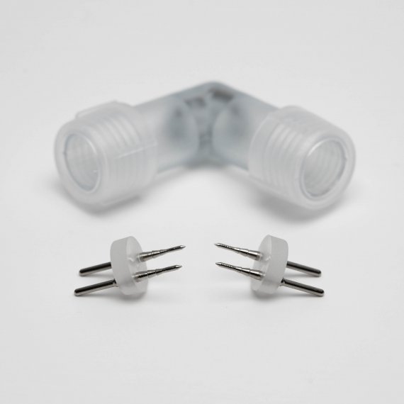 Фотография товара 'Aledus D-2W-L L-образный соединитель для 2-х проводного дюралайта'