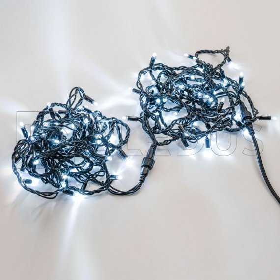 Фотография товара 'Aledus S-BP-10M-W Гирлянда (Нить) 10 м, черный провод, ПВХ'